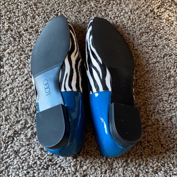 LOGO animal print cowhide loafers 7.5 - Picture 5 of 6